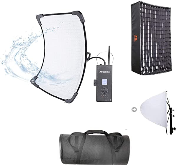 Vitopal Falcon Eyes Rx-18Tdx Ii 100W Bicolor 3000K - 5600K Luz Led Ipx8 Impermeable Flexible Led Luz + Rx-18Sbhc Honeycomb Grid Soft Box Con 9 Modos De Efecto De Escena Soporte De Control Remoto De 24 Ghz RX-18TDX (II)+HC
