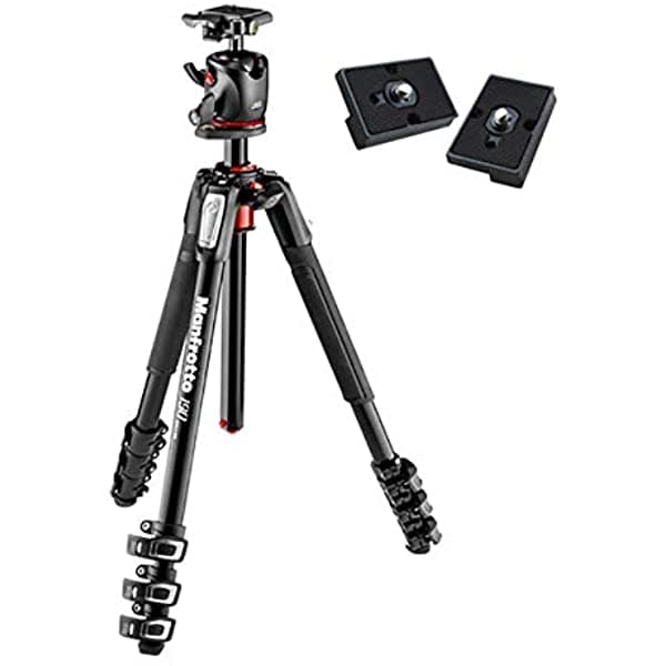Manfroto Manfrotto MK190XPRO4-BHQ2 Trípode de Aluminio XPRO Rótula de Bola y 200PL QR Plate Bundle Dos Placas de Liberación Rápida de Zaykir