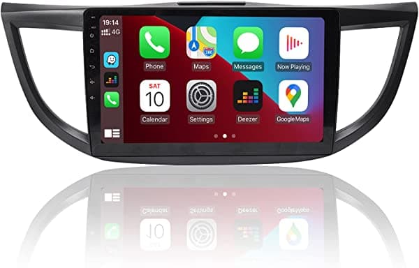 ViaBecs 10.2 Pulgadas Android 10.0 Apple CarPlay Estéreo para Auto Para Honda CRV CR-V 2012 2013 2014 2015 2016 Multimedia Car Radio Bluetooth DSP 4G 64G Navegación GPS WiFi Reproductor de Audio Manos Libres