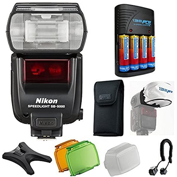 Pixibytes Nikon Sb-5000 Af Speedlight + Pixi-Pro Accesorio Bundle Pixi Básico Negro