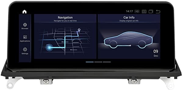 Pemp 2021 - Pantalla Vertical Estilo X5 X6 Android 10.0 Unidad Principal 10.25 Pulgadas Ips Pantalla Táctil Hd Qualcomm 8 Núcleos 4 Gb Ram 64 Gb Rom Coche Android Auto Play Para Bmw E70 E71 (2010-2012) Cic AL-5225