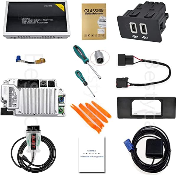 Bestycar First Launch 2021 - Kit De Actualización Completo Myfordtouch (Mft) Sync 2 A Sync 3 Compatible Con Ford Lincoln Sync 3.4 21020 Versión De Software Con Na 220 Map Apim Módulo Usb Media Hub Con Navegación Gps Carplay JL3T-14G370-HKB