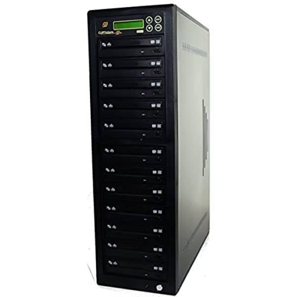 Copystars DVD Duplicador 1 a 11 SATA CD-DVD Burner Drive 24X Grabadora de CD DVD DuplicationTower SYS-1-11-ASUS/LG-CST