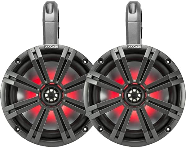 Kicker Powersports - Altavoces De 8 Pulgadas Color Negro 43KMTES8B-84LCOEM