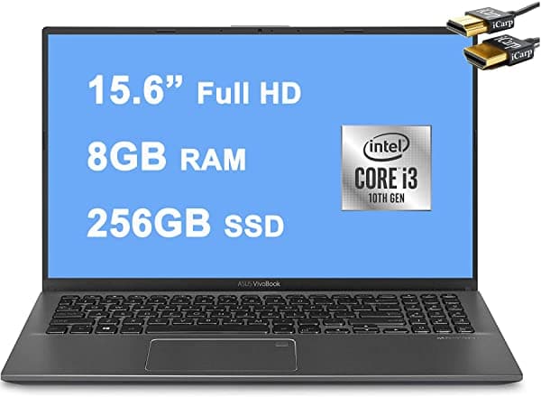 ASUS VivoBook 15 - Pantalla Full HD de 15.6" Notebook ASUS VivoBook 15 (supera al i5-7200U) con Fingerprint Retroiluminación KB Win 10 + iCarp Mouse Inalámbrico Gris (Slate Gray) Asus VivoBook 15 Laptop
