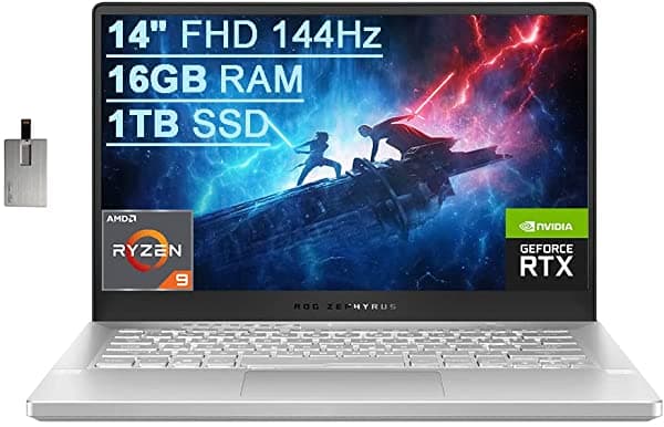 Asus Rog Strix G15 Advantage Edition 15.6" Qhd 2K 165Hz (Amd Ryzen 9 5980Hx 32Gb Ram 1Tb Ssd Radeon Rx 6800M 12Gb (Beat Rtx 3060)) Laptop Para Juegos Retroiluminación Rgb Computadoras Ist Hdmi Win 11 Home ASUS ROG Zephyrus