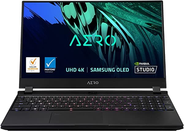 Gigabyte Aero 15 Oled Yd - 15.6" Uhd 4K Amoled Ips Intel Core I9 Nvidia Geforce Rtx 3080 Laptop Gpu 8Gb Gddr6 32Gb Ram 512Gb Ssd + 1Tb Ssd Win10 Pro Creator Laptop (Aero 15 Oled Yd-93Us648Sp)