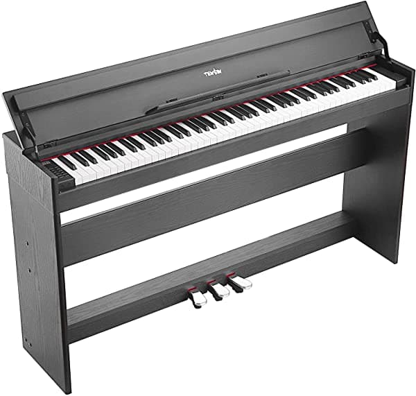 Tenb Piano Digital Piano Con Peso De 88 Teclas Teclado De Piano Eléctrico Con Altavoces Fuente De Alimentación 3 Pedales Conexión Usb Midi Y Salida De Audio Adecuado Para Niños Adultos Principiantes