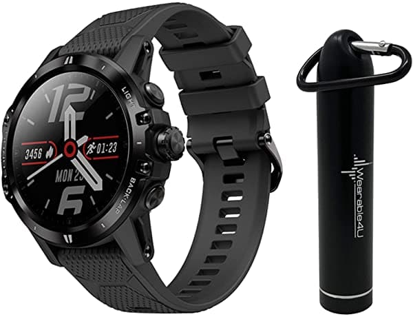 Coros Vertix Gps Adventure Watch Incluye Wearable4U Compact Power Bank Bundle Dark Rock