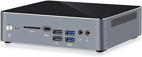 goodtico Mini Pc Intel Core I7 10510U Windows 11 Mini Computadora De Escritorio Para Juegos Ddr4 De 16 Gb (Máximo 64 Gb) Ssd Nvme 512 G Compatible Con Hdd/Ssd De 2.5 Pulgadas Wifi 6 /Bt 5.1 Ethernet Gigabit Dual Compatible Con Encendido Automático KC10