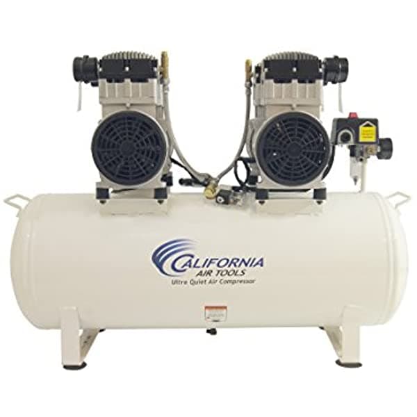 California Air Tools 20040C 4 Hp 20 Galones Ultra Quiet Y Tank De Acero Sin Aceite Compresor De Aire White