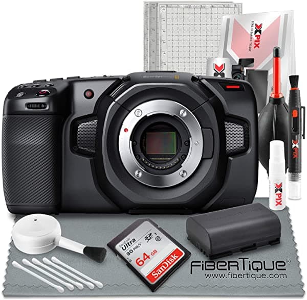 Diginex Blackmagic Design Pocket Cinema Camara 4K Cinecampochdmft4K Micro 4 Thirds Mount + 64Gb Tarjeta + Bateria Y Kit De Limpieza Haz BMD-CINECAMPOCHDMFT4K_BB
