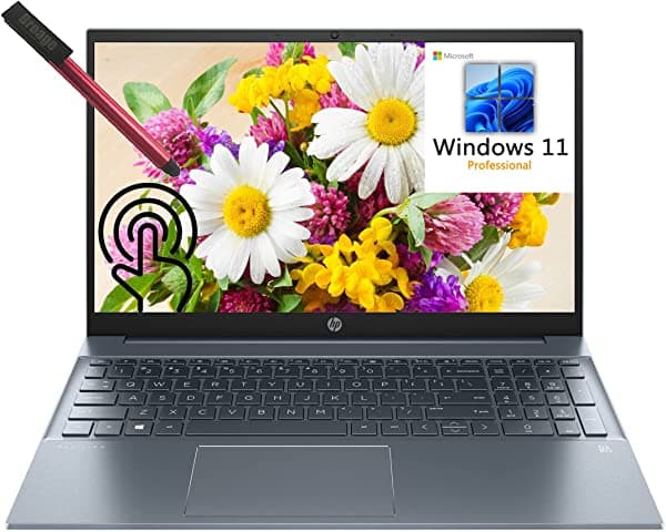 [Windows 11 Pro] Hp Pavilion 15 15.6 Pulgadas Fhd Pantalla Táctil Empresarial Intel Quad-Core I7-1195G7 Hasta 5.0 Ghz 64 Gb Ddr4 Ram 1Tb Pcie Ssd Wifi 6 Bluetooth 5.2 Teclado Retroiluminado Lápiz Capacitivo Flash De 64 Gb