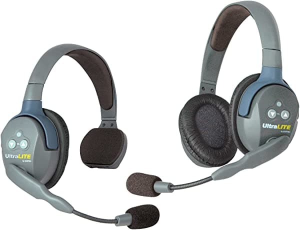 Eartec UL2SD UltraLITE Sistema de Micrófono Inalámbrico 1 Master y 1 Auriculares Remotos 1 Single y 1 Doble