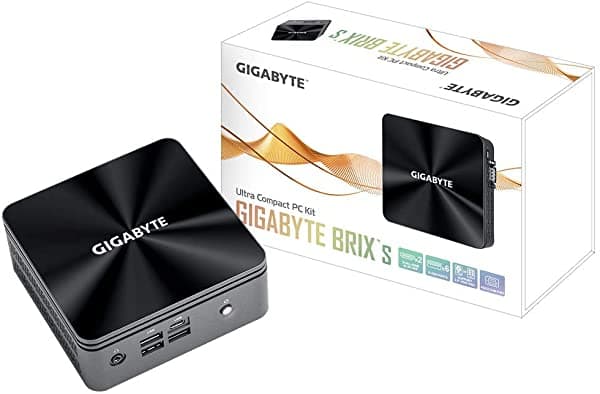 Gigabyte Brix Gb-Bri7H-10710 (Ultra Compact Mini Pc/Dual So-Dimm Ddr4/Intel Uhd Graphics 620/6Xusb 3.2 Gen2/Intel Wireless-Ac 3168/Hdmi (2.0A)/Wifi De Doble Banda Y Bluetooth 4.2/Gigabit Lan/Rs232 Com)