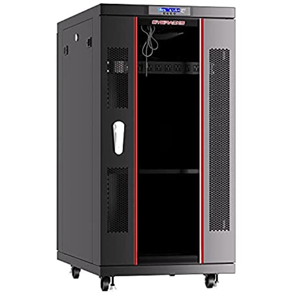 Sysracks Gabinete de Servidor Rack 22U Rack Mount de 32 Pulgadas de Profundidad SRF 22.6.8