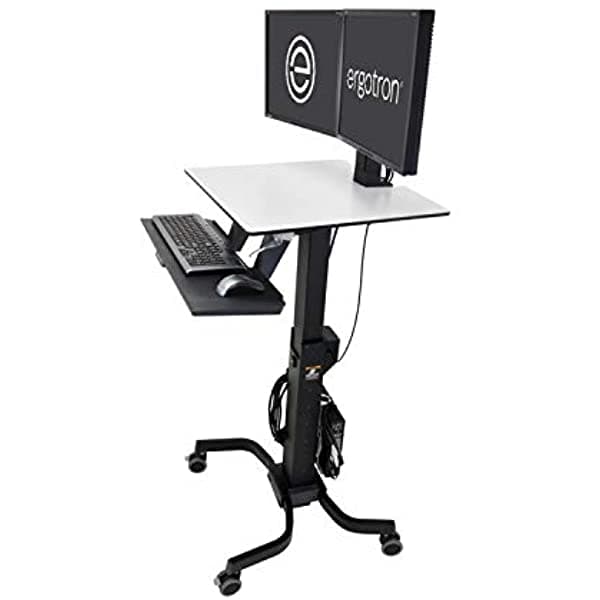 Ergotron-Workfit-C Dual Sit-Stand Workstation-Computación Móvil-Black Y Gray 24-214-085