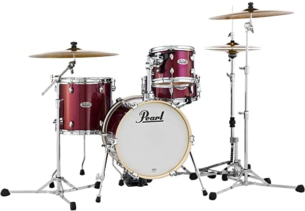 Pearl Midtown 4 Piezas Conjunto De Batería De Shell Pack Platillo Y No Inculdido Black Cherry Glitter Mdt764P C704