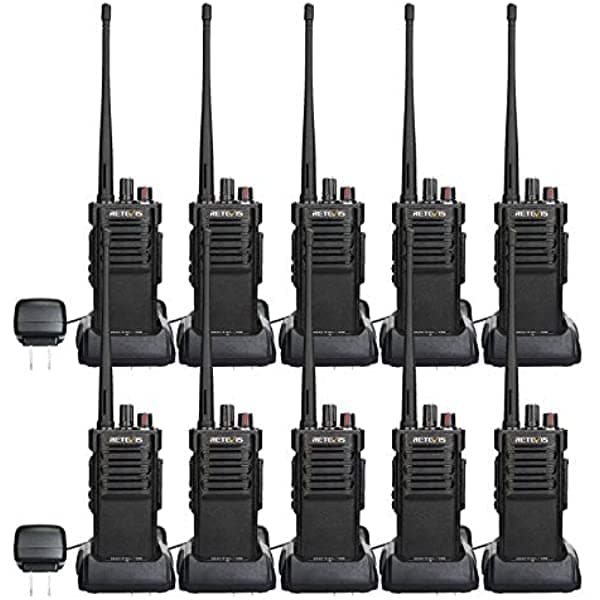 Caja De 10 Radios Retevis Rt29 De 2 Vías De Largo Alcance 3200 Mah Walkie Talkies De Seguridad Vox A Granel De Alta Potencia Recargables Para Almacén Construcción ‎FA9140AX10-J9131P