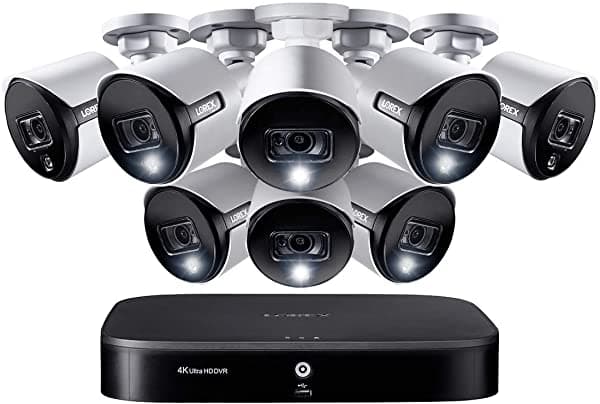 Lorex Viguridad De Vigilancia Para El Hogar En El Exterior De La Clima Seguridad Sistema 4K Ultra Hd Camara Night Vision Detection Avanzed Motion Dete 4KAD88
