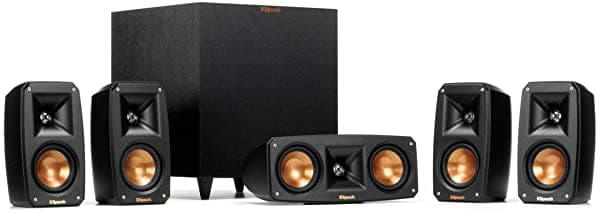 Klipsch Reference Theatre Pack 5.1 Canales Sistema de Sonido Subwoofer Inalámbrico de Alta Fidelidad Diseño de Montaje de Pared 32GB SD