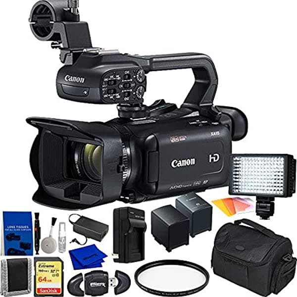 SSE Canon Xa11 Compact Full Hd Camcorder Hdmi & Composite Salida Pal Bundle De Accesorio De Starter. El Paquete Incluye Sandisk 64Gb Extreme Memory Card ‎2218C003