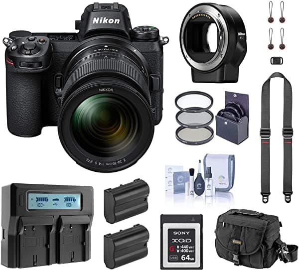 Nikon Z6 Fx-Format Camara Digital Sin Espejo Nikkor Z 24-70 Mm F 4 S Lente Complete Bundle Ftz Ii Montaje Adaptador 64Gb Xqd 2 Accesorios Adicionales