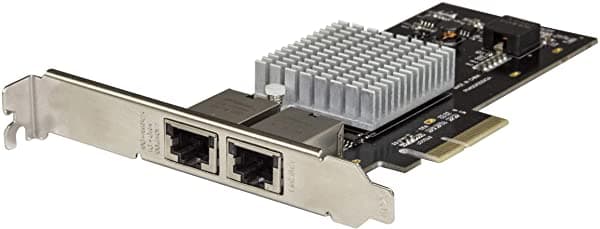 Startech.Com Tarjeta Adaptadora De Red Pcie De Doble Puerto 10G - Adaptador De Interfaz De Red Pci Express Intel-X550At 10Gbase-T Y Nbase-T 10/5/2.5/1Gbe Multigigabit Ethernet 5 Velocidades (St10Gpexndpi)