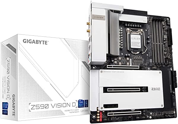 Gigabyte Z590 Vision D (Lga 1200/Intel/Z590/Atx/Triple M.2/Pcie 4.0/Usb 3.2 Gen2X2 Tipo C/Intel Wifi 6/Lan Dual De 2.5Gbe/Intel Thunderbolt 4/Placa Madre)
