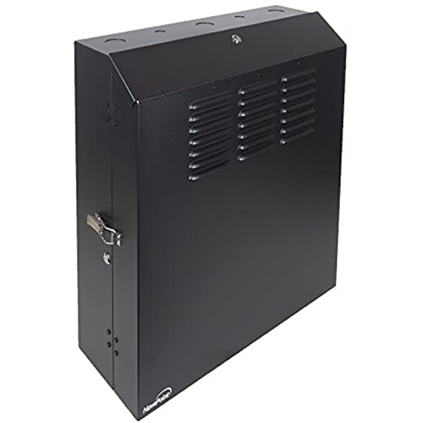 Navepoint 5U Bajo Perfil De Montaje De Pared Vertical De La Pared De 20 Pulgadas Gabinete De Parche Del Parche Del Parche Negro 400439664