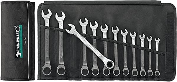 Stahlwille 17/12 Juego de Llaves Combinadas con Crique 12 Pcs