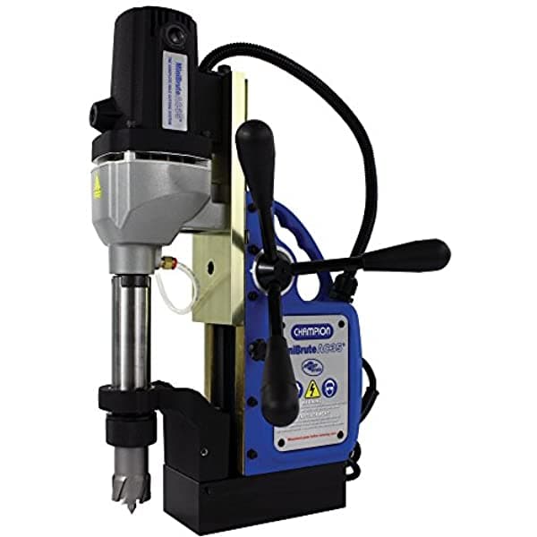 Champion Cutting Tool Corp Herramienta De Corte De Campeón Rotobrute Ac35 Minibrute Press De Perforación Magnética Portátil Portable Arriba 1-3 8 Diamater 2 Profundidad De Cort