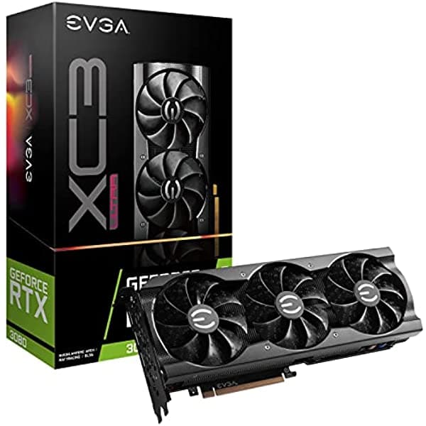 Evga Geforce Rtx 3080 Xc3 Ultra Gaming 10G-P5-3885-Kl 10Gb Gddr6X Icx3 Enfriamiento Argb Led Metal Backplate Lhr 10G-P5-3885-KR