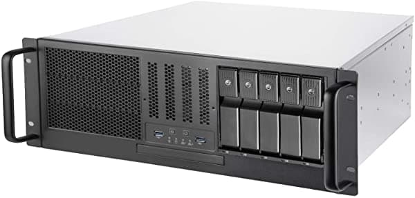Tecnología Silverstone Rm41-H08 4U Rackmount Server Case 5 X 3.5 Bahía En Caliente Y 3 X 5.25 Bays Usb 3.1 Gen 1 Sst-Rm41-H08 SST-RM41-HOB