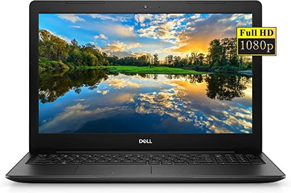 Laptop Dell Inspiron Hd De 15.6 Pulgadas Procesador Intel Core I3-1005G1 Memoria Ddr4 De 8 Gb Unidad De Estado Sólido Pcie De 256 Gb Wifi Cámara Web Lista Para Clase En Línea Hdmi Bluetooth Win10 Home Negro Insprion