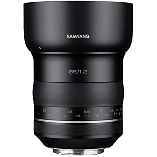 Samyang Syxp85-C Xp 85Mm F 1.2 Alta Velocidad Lente Canon Ef Chip Ae Ae Ae Negro