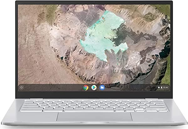 Asus Chromebook C425 Clamshell Portátil 14 Pulgadas Fhd 4 Vías Nanoedge Procesador Intel Core M3-8100Y 4 Gb De Ram 128 Gb De Almacenamiento Emmc Kb Retroiluminado Plata Chrome Os C425Ta-Wh348