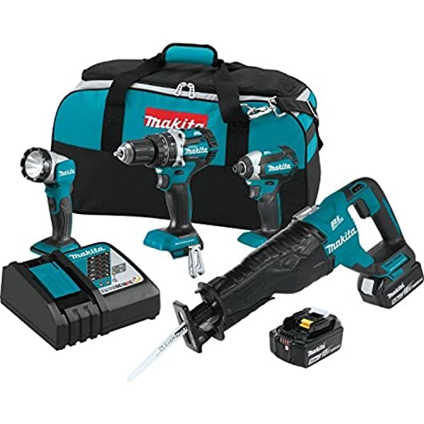 Makita Xt447T 18V Litt Lithium-Ion Combo 4 Piezas