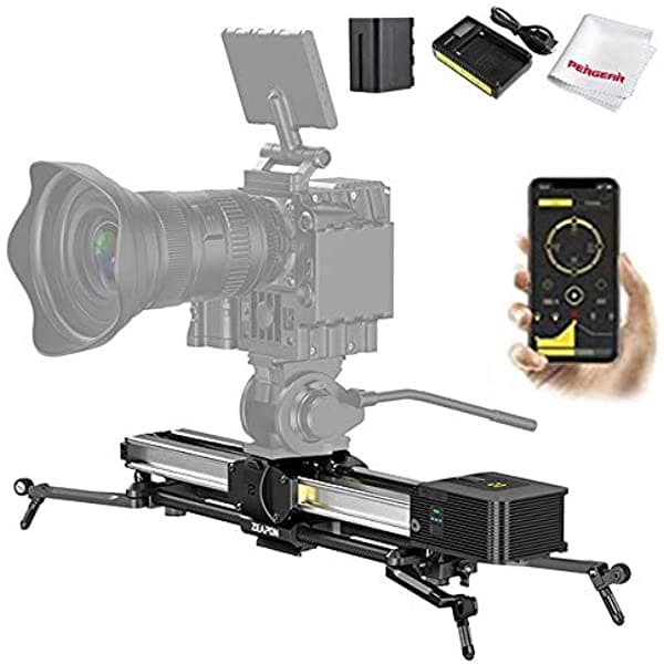 PERGEAR Zeapon Micro 2 E600 - Deslizador Motorizado Para Cámara De Doble Distancia De Viaje 29.1 In Máx. Payload 17.6 Lbs/18 Libras Ultra Silent Step Motor Power-Off Protección App Compatible Con Android E Ios