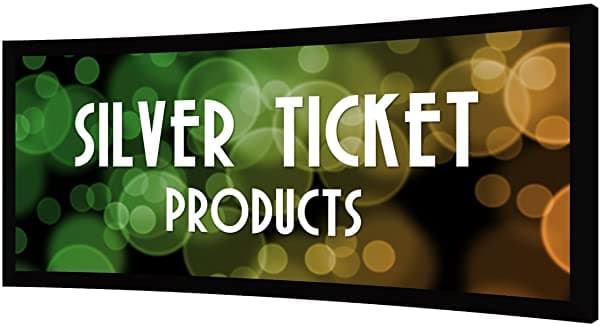 Silver Ticket Products Marco Curvo De Boleto De Plata Stc-115 2.35 1 4K Ultra Hd Ready Cinema Formato De 6 Piezas Proyector Panalla 2.35 1 115 Material Blanco A Ped STC-158-G