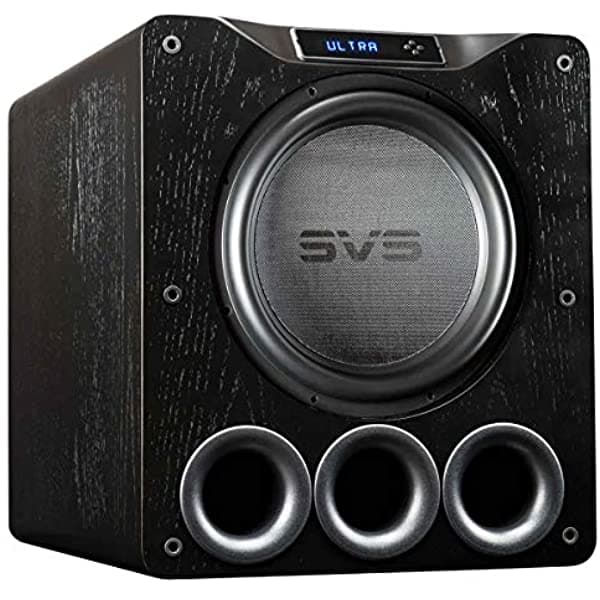 Svs Pb16-Ultra 1500 Watt 16 Subwoofer De Gabinete Portado Chapa De Roble Negro ‎PB16ULTBLK