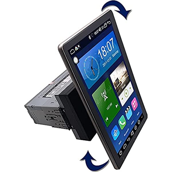 Yody Universal 1 Din Android 9.0 Coche Navegación Estéreo De 9.7 Pulgadas Pantalla Táctil Coche Radio En La Unidad De La Cabeza Soporte Bluetooth Wifi Espejo Enlace Obd (Sin Dvd) (3G + 32G)