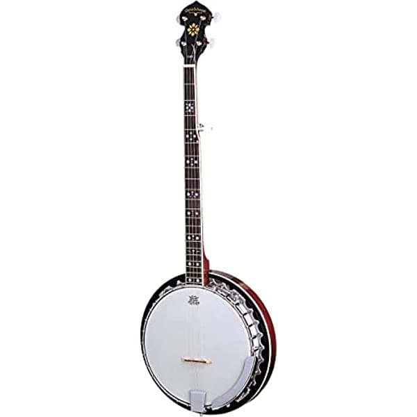 Oscar Schmidt Ob5Lh - Banjo De 5 Cuerdas Anillo De Tono Fundido Resonador De Caoba Azul