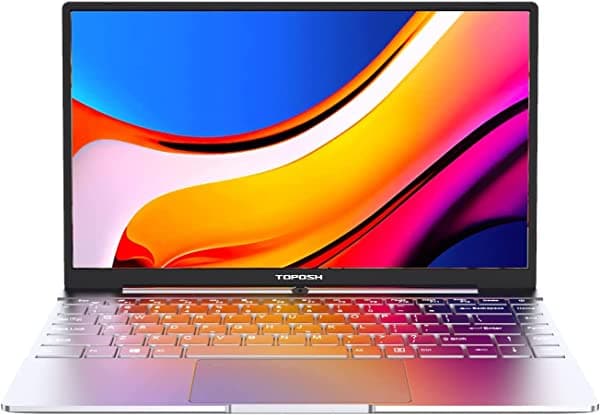 Toposh De 14 Pulgadas Computadora Portátil Windows 10 Pro Pc Pc Computadora 12 Gb Ram 256Gb Ssd Intel Jasper Lake N5095 Quad Core 2.0 Ghz Procesador M T5095256P