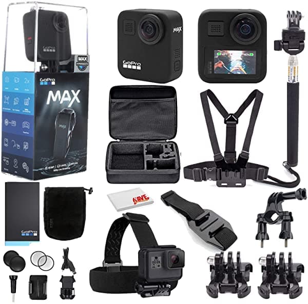 Gopro Max 360 Acción Impermeable Camara Touch Pantalla Spherical 5.6K30 Hd Video 16.6Mp 360 Fotos 1080P Establecimiento De Transmisión En Vivo CHDHZ-201_EDI_3