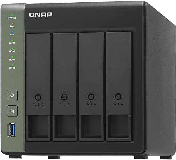 Qnap Nas De Alta Velocidad Ts-431X3 De 4 Bahías Con Un Puerto De 10Gbe Y 2.5 Gbe