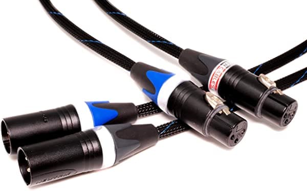 Better Cables Blue Truth Balanced Xlr Cables Estéreo Par 2 Cables De Alta Gama Audiófilo Audio Plata Copper Híbrido Bajo Capacitancia 15 P BT2XLRP-5-MF