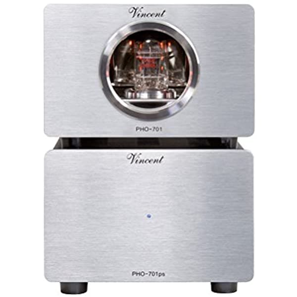 Vincent PHO 701 Phono Preamplifier MM/MC con Fuente de Alimentacion Externa - Plata VIPHO701 SIL
