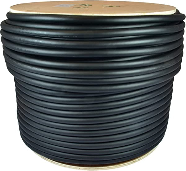 Audio Gls 500 Pies Cable De Parlante Profesional A Granel 12Awg 4 Conductor Negro 12 Calibre Cable 12 4 Cable De Cable Rollo De Carrete De 500 '12 G 4 31-051