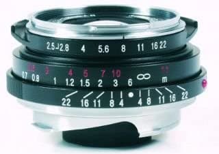 Voigtlander Color-Skopar Pan 1.378 In F/2.5 Lente De Enfoque Manual Gran Angular - Negro VCS35PB